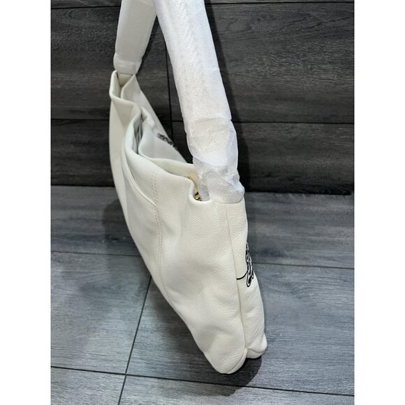 Aimee Kestenberg All for Love Leather Hobo Bag Vanilla Lf Embr - Picture 6 of 8